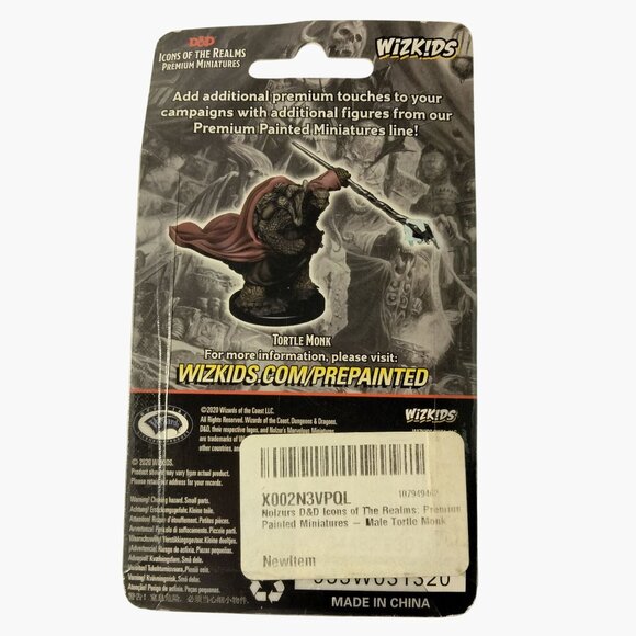 D D Icons Of The Realms Premium Miniatures Male Tortle Monk HD Minis New Sealed - Picture 2 of 6